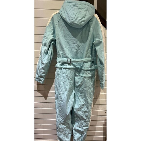 Arctic Queen Women’s one piece Snow Ski Suit Snowboard Jumpsuit Medium blue wht - Picture 4 of 16